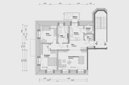 3 Zimmer, 90,54 m² in Würzburg – Bild 5